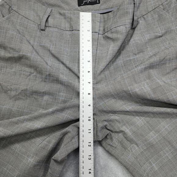 Josephine Pants Womens 12 P PETITE Black Blue Plaid Straight Trouser Leg Office - Picture 8 of 11